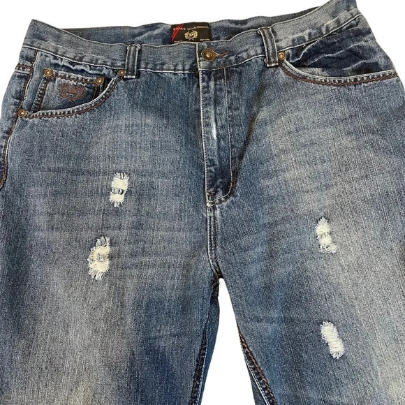 Phat Farm Classics Blue Jeans Mens Size 40x32 - Picture 3 of 11